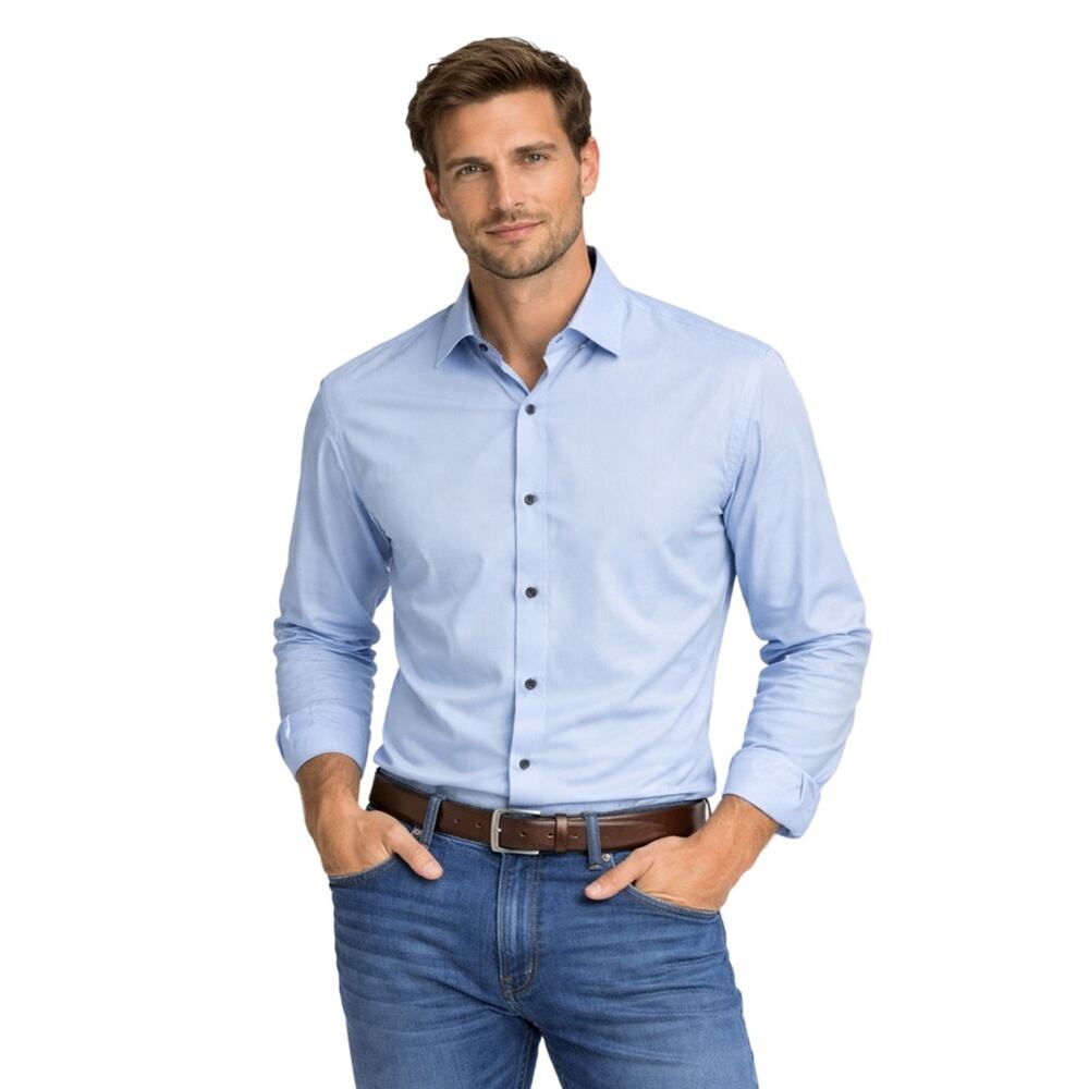 Ted Baker London Light Blue Button Down Shirt | Men’s Size 4 | Tailored Cotton